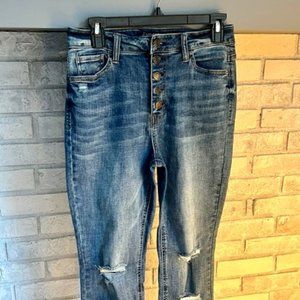 Juniors Denim Jeans, Size 9, Dark Wash